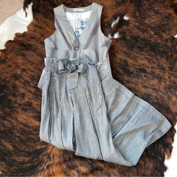 NWOT- L.A.M.B. Cross Dyed Linen Blend Pant-6 - Picture 4 of 14